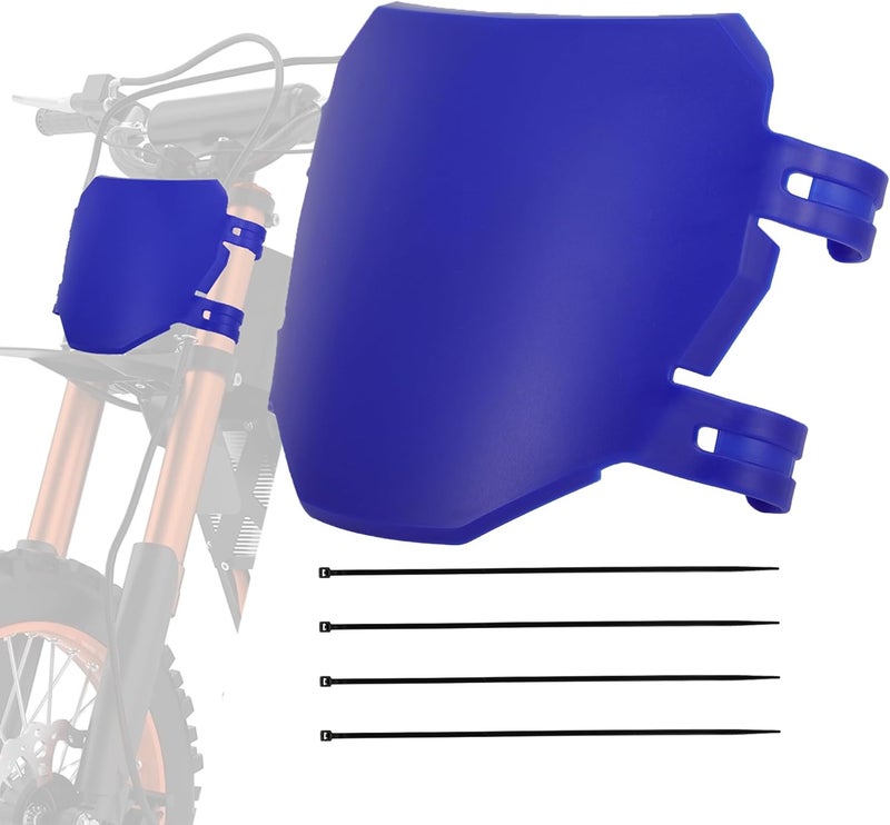 BAOUFF Front Number Plate for Ebike,8.78″*6.69″ Plate Replacement for Ridstar Q20/Tutti Soleil 01/Surron Light Bee/Talaria Sting MX3 MX4 MX5/Eride Pro/Super 73/X160/X260-Blue - Image 1